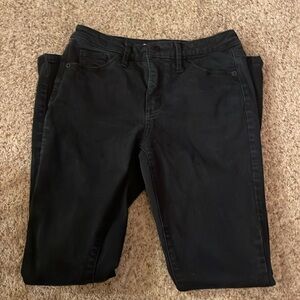 Black high rise skinny jeans